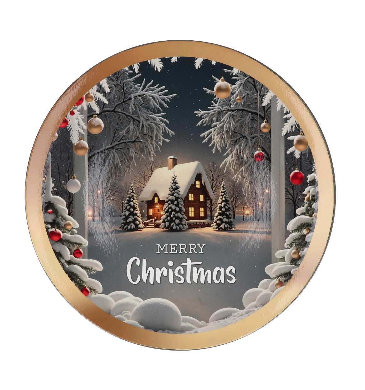 regalo italiano regalo italiano sottopiatto merry christmas natale tondo plastica d 33 cm ass multicolor 1 pz ean 8057586115118