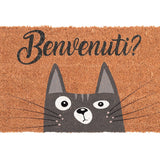 regalo italiano regalo italiano zerbino in cocco naturale 40 x 70 cm ass tappeto ingresso antiscivolo casa e porta 1 pz ean 8057586001411