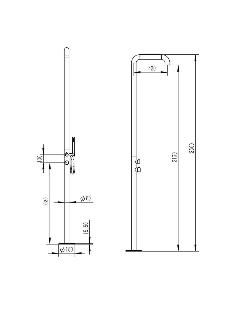 immagine-4-sined-chia-doccia-per-esterni-in-acciaio-316l-soffione-e-doccino-h-230-cm-inox-bianca-ean-8025431153059