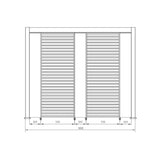 bizzotto bizzotto frangisole laterale per pergola ocean h 238 cm l 93 cm bianco ean 8051836466920