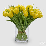 edg enzo de gasperi edg enzo de gasperi bouquete tulipano chiuso x4 h 40 cm con bocciolo giallo ean 8059824612946