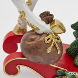 edg enzo de gasperi edg enzo de gasperi decoro cavallo a dondolo natale h 355 cm l 305 cm l 11 cm multicolor ean 8059824540591