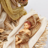 edg enzo de gasperi edg enzo de gasperi natavita natalizia tessuto con base h 30 cm green pink ean 8059824280725