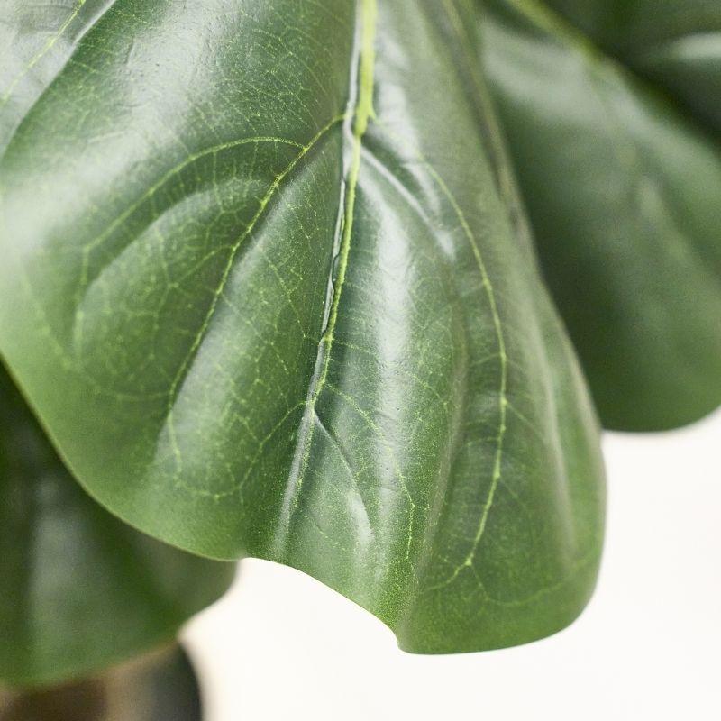 edg enzo de gasperi edg enzo de gasperi pianta artificiale ficus lyrata vogue con vaso h240 cm pianta decorativa realistica design moderno ean 8059824655141