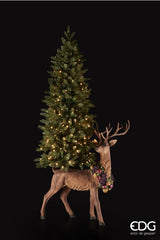 edg_enzo de gasperi edg_enzo de gasperi albero di natale pino slim h 150 cm 260 miniled d 65 cm uso interno verde ean 8059824050144