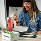 guzzini guzzini set lunch box da viaggio storego con posate rosa ean 8008392402312