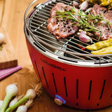 lotusgrill lotusgrill barbecue portatile 35 x 35 x 23 4 cm per interno ed esterno rosso ean 4260023010837