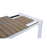 moia greenwood moia greenwood tavolo arenzano allungabile 211 276 x 100 cm in alluminio bianco con piano effetto legno design moderno ean 8013054838033