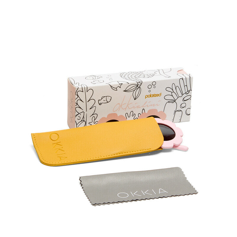okkia okkia occhiale baby da sole premontato fiore colore light pink 6 10 anni ean 8056211375903