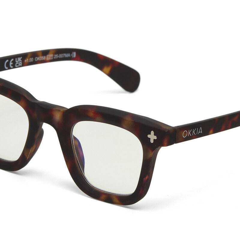 okkia okkia occhiale da lettura mod firenze premontato soft touch classic havana diottrie 1 50 ean 8056211374791