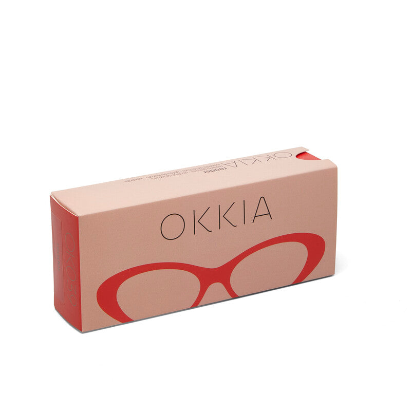okkia okkia occhiale da lettura mod lina cat eye red diottrie 1 00 ean 8053806010614