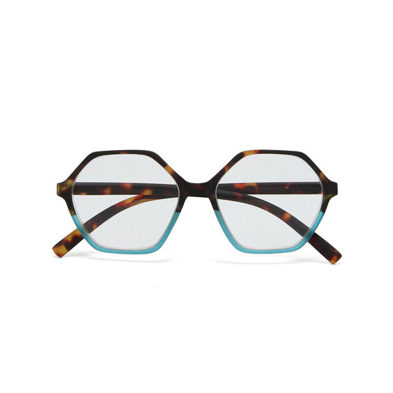 okkia okkia occhiale da lettura mod valencia premontato soft touch spring anti luce blu havana blue diottrie 2 50 ean 8056211374630