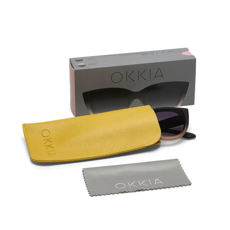 okkia okkia occhiale da sole premontato gatto lite mod silvia black pink ean 8056211371462