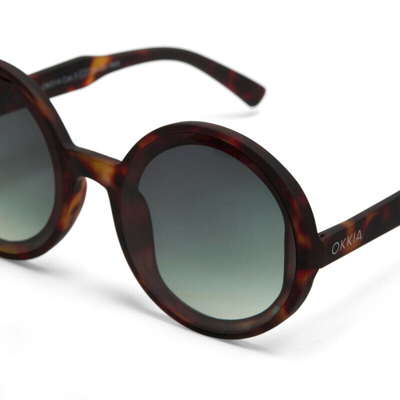 okkia okkia occhiale da sole premontato mod monica soft touch havana lenti verde ean 8056211375330