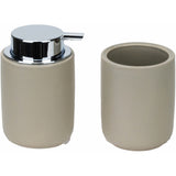 regalo italiano regalo italiano set bagno 2 pezzi in ceramica ass dispenser sapone e bicchiere 1 pz ean 8021785600584