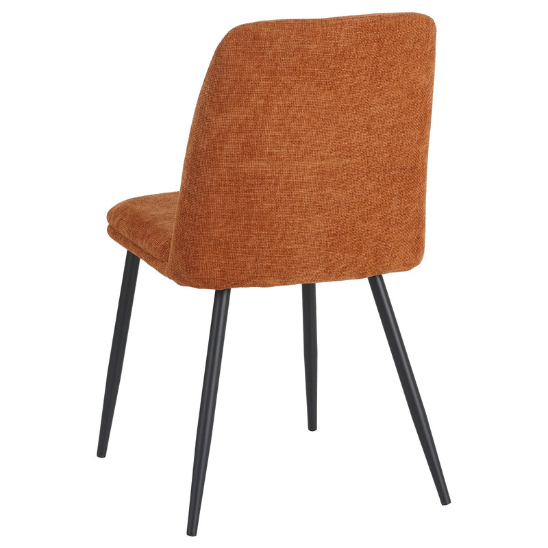 di mo di mo sedia tracy in tessuto color mattone 57x45x84 cm design moderno ean 8010402514809