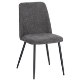 di mo di mo sedia tracy in tessuto grigio scuro 57x45x84 cm design moderno ean 8010402514816