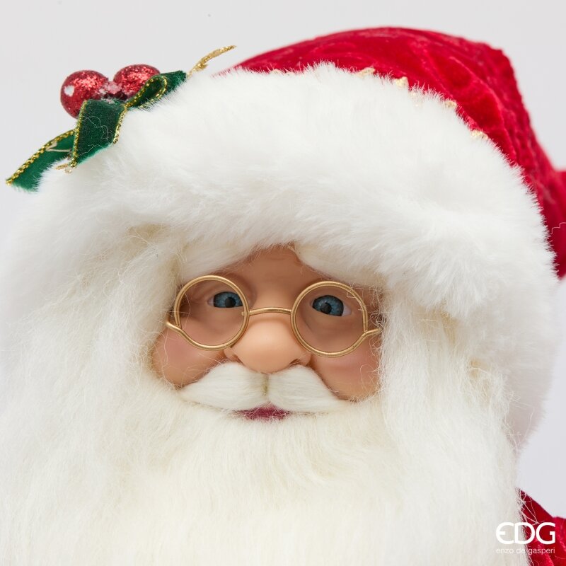 edg enzo de gasperi edg enzo de gasperi babbo natale h46 cm rosso decorazione natalizia ean 8059824720962