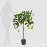 edg enzo de gasperi edg enzo de gasperi limone anti uv x9 con vaso pianta artificiale h 125 cm verde giallo ean 8059824607546