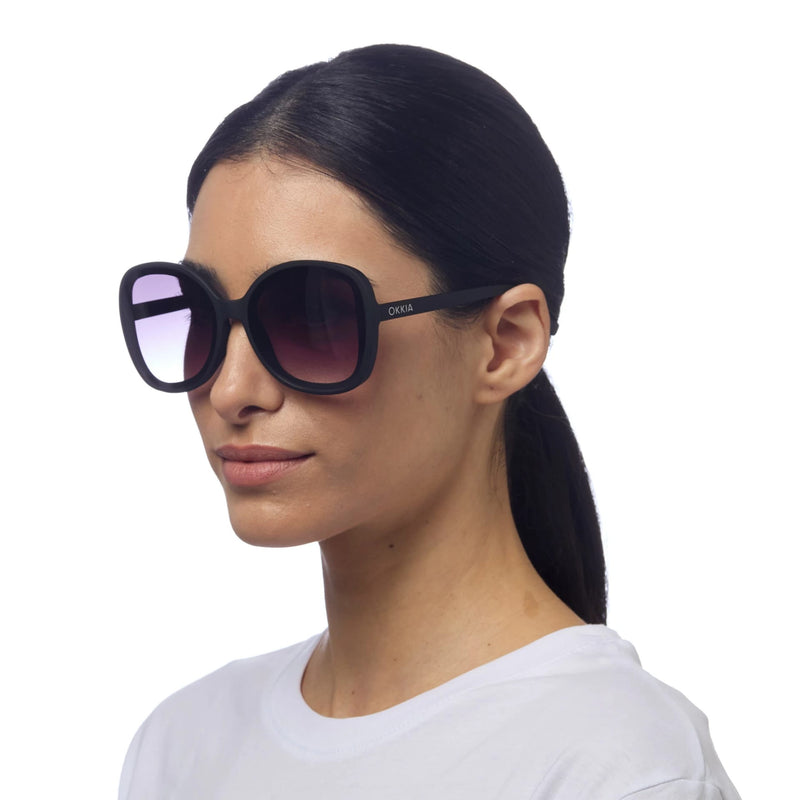 okkia okkia occhiale da sole premontato butterfly mod anna black ean 8052862288906