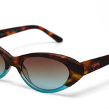 okkia okkia occhiale da sole premontato mod lina cat eye soft touch havana blue lenti brown ean 8058093548413