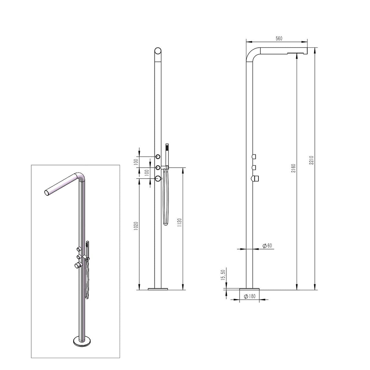 immagine-6-sined-budoni-doccia-esterna-in-acciaio-inox-316l-con-miscelatore-e-doccino-inox-satinato-ean-8025431016705