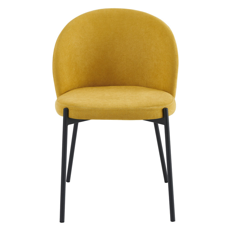 di mo di mo sedia shelly in tessuto senape 320 g 55x45x80 cm sedia design moderna imbottita ean 8010402495184
