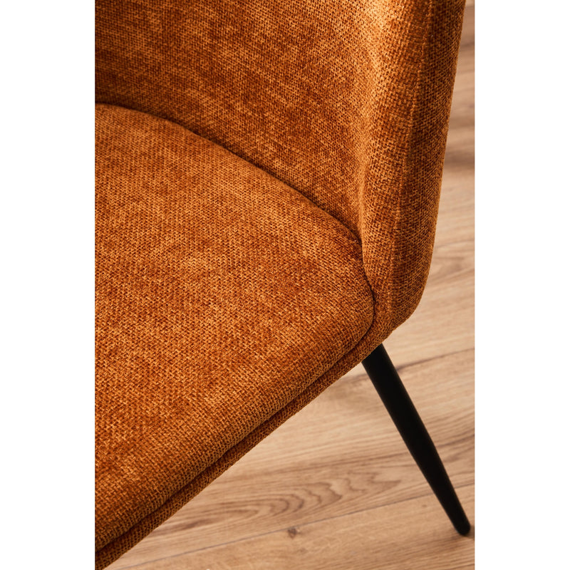 di mo di mo sedia tracy in tessuto color mattone 57x45x84 cm design moderno ean 8010402514809