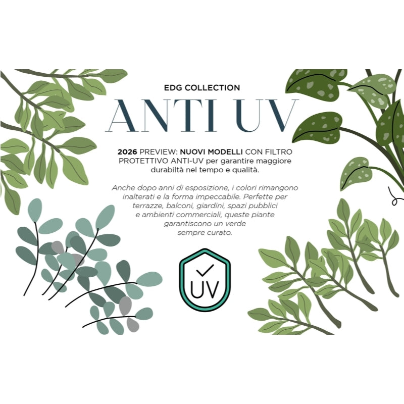 edg enzo de gasperi edg enzo de gasperi limone anti uv x9 con vaso pianta artificiale h 125 cm verde giallo ean 8059824607546