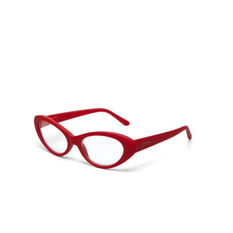 okkia okkia occhiale da lettura mod lina cat eye red diottrie 3 00 ean 8058093547904