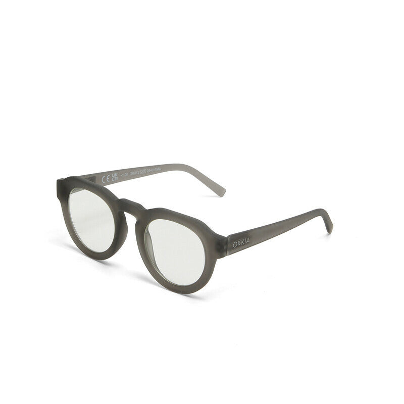 okkia okkia occhiale da lettura mod zeno premontato soft touch translucent smoke diottrie 1 00 ean 8056211375439