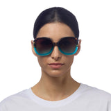 okkia okkia occhiale da sole premontato butterfly mod anna havana blue ean 8052862288913