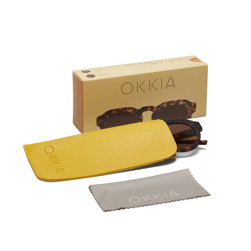 okkia okkia occhiale da sole premontato mod zeno classic havana ean 8055773197213