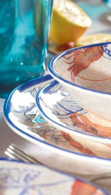 rose tulipani rose tulipani set 2 piatti fondi ocean line melamina d 19 cm ean 8018594611153