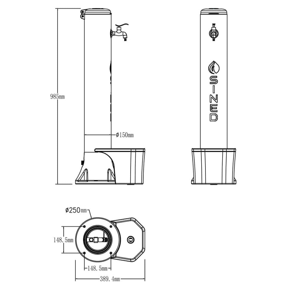 immagine-7-sined-kit-tritone-fontana-per-esterno-e-secchiello-da-5-litri-in-polietilene-tortora-ean-8025431018327