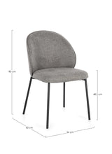 bizzotto bizzotto sedia wendy h 83 cm l 54 cm p 60 pz grigio scuro nero ean 8051836573581
