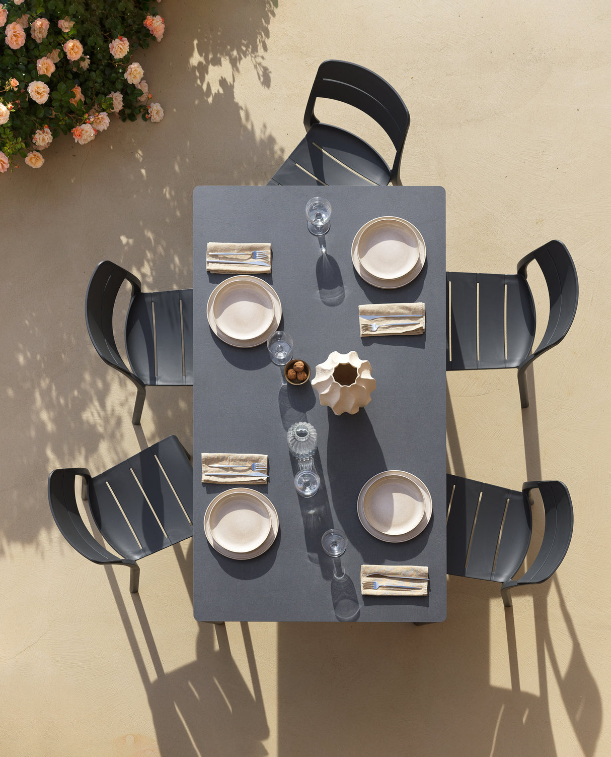 nardi nardi piave 160 x 90 tavolo rettangolare verniciato tortora lamin materia tortora ean 8010352555594