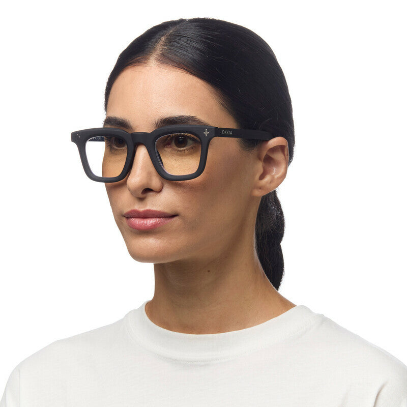 okkia okkia occhiale da lettura mod firenze premontato soft touch black diottrie 2 00 ean 8056211374753