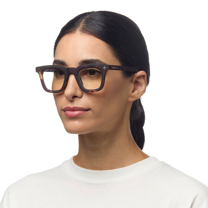 okkia okkia occhiale da lettura mod firenze premontato soft touch classic havana diottrie 3 00 ean 8056211374821