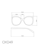 okkia okkia occhiale da lettura mod verona premontato butterfly soft touch spring anti luce blu havana pink diottrie 1 00 ean 8056211374708
