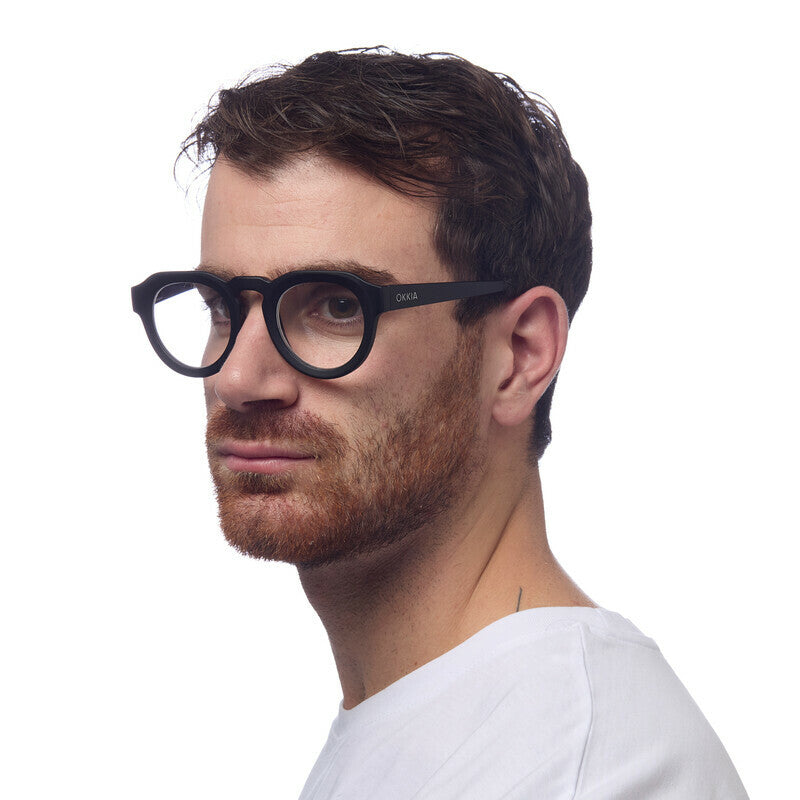 okkia okkia occhiale da lettura mod zeno soft touch anti luce blu nero diottrie 2 50 ean 8056211370908