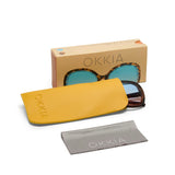 okkia okkia occhiale da sole premontato butterfly mod anna soft touch havana lenti blue pink ean 8056211374265