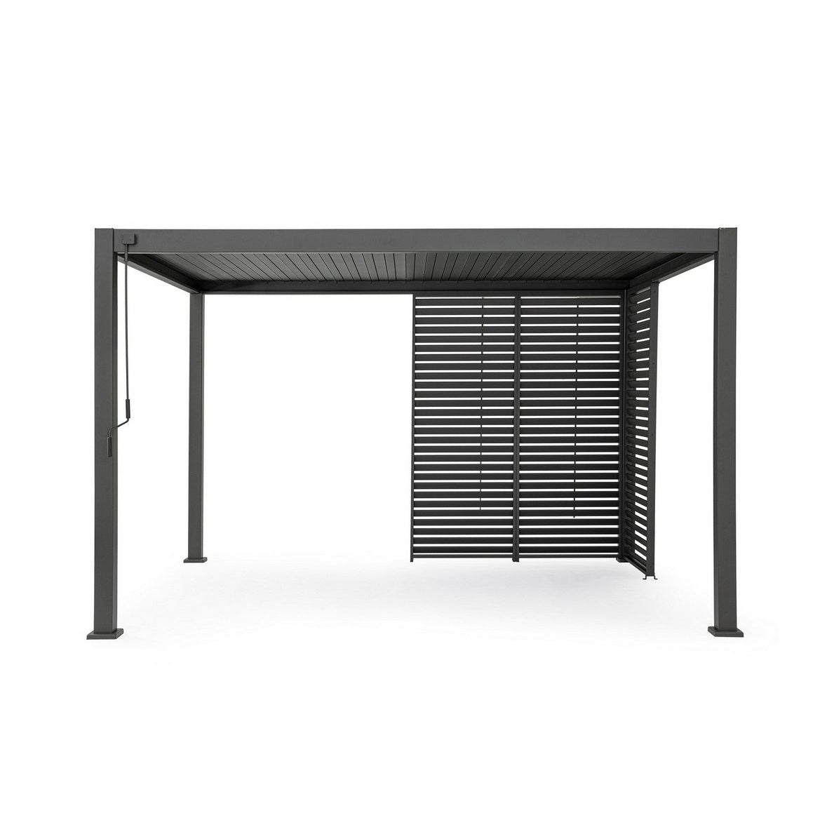 bizzotto bizzotto frangisole laterale per pergola ocean h 238 cm l 93 cm antracite ean 8051836466913