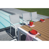 moia greenwood moia greenwood tavolo arenzano allungabile 211 276 x 100 cm in alluminio bianco con piano effetto legno design moderno ean 8013054838033