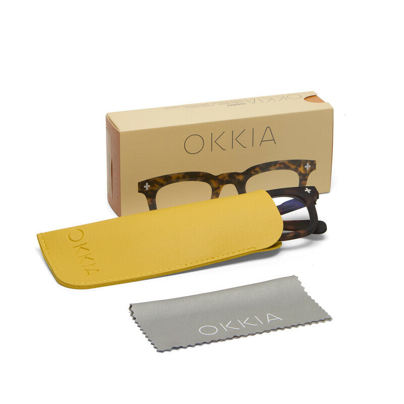 okkia okkia occhiale da lettura mod firenze premontato soft touch classic havana diottrie 3 00 ean 8056211374821