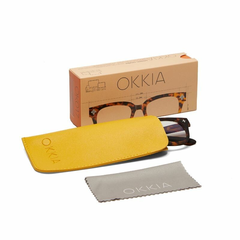okkia okkia occhiale da lettura mod giovanni premontato soft touch spring anti luce blu magframe havana diottrie 1 50 ean 8056211370779