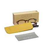 okkia okkia occhiale da lettura mod nashville premontato soft touch spring anti luce blu havana diottrie 2 00 ean 8056211375002