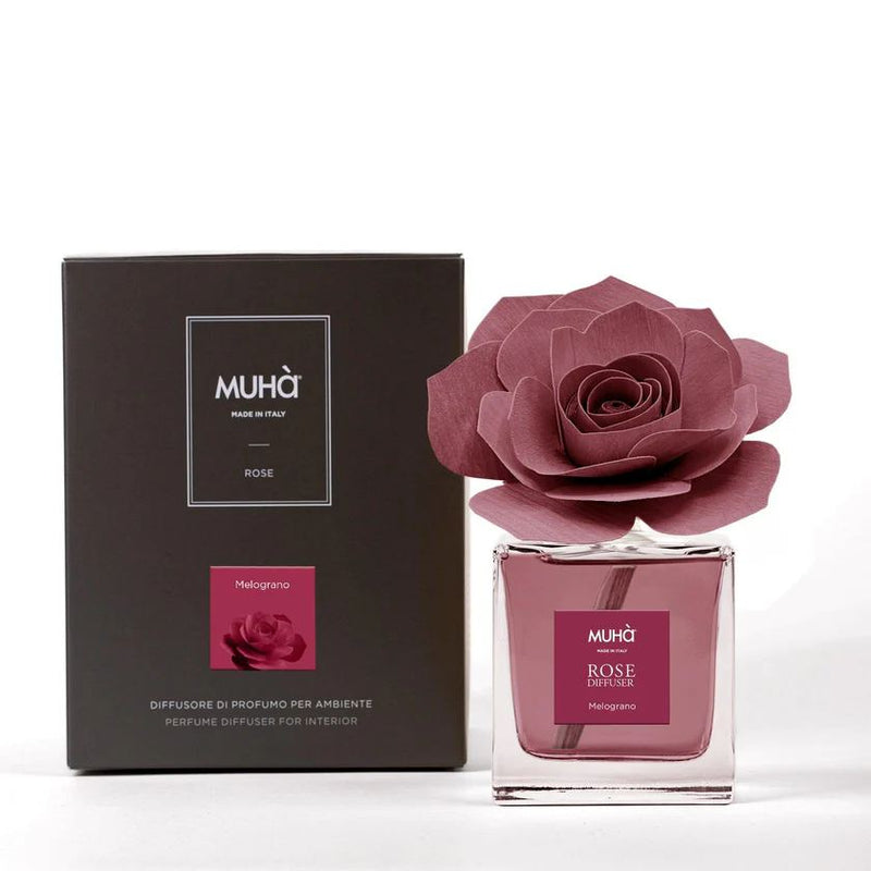 Muhà Perfume Diffuser Bordeaux Rose Pomegranate 100 ml