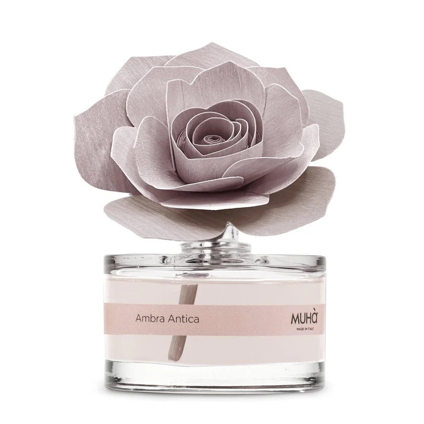 Muhà Scented Diffuser Rosa Rosa Wedding Favor Amber Antica 50ml