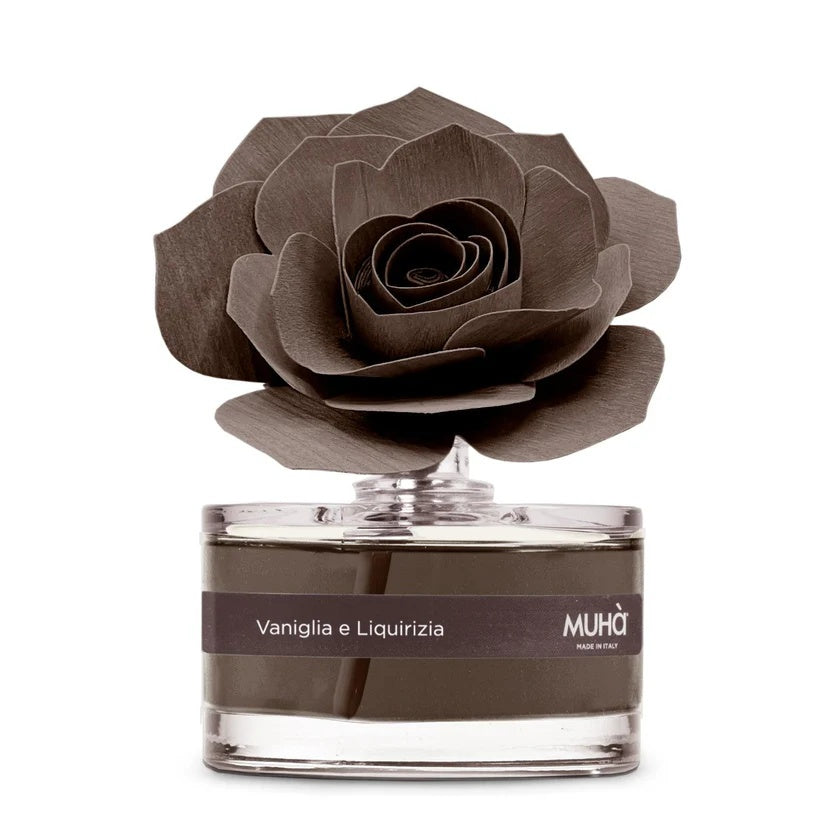 Muhà Perfume Diffuser Rose Brown Favor Vanilla and Licorice 50ml